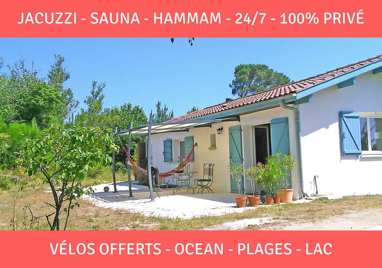 Sauna - Jacuzzi - 100% Privé - L'Estantada Linxe Extérieur photo